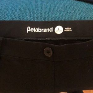 Black Betabrand yoga work pants.
